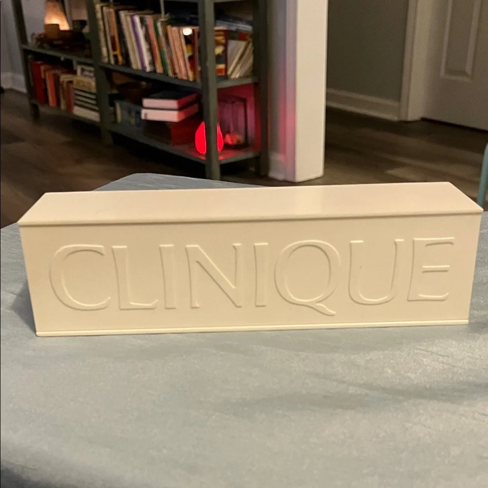 Vintage Clinique Cosmetic Storage Container Box Organizer - Picture 1 of 6